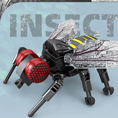 Image of Mini Insect Building Blocks Toy Insect Collection Building Block Set Insects Collection Building Blocks Bugs Toy Building Sets for Kids 6+ (Fly)