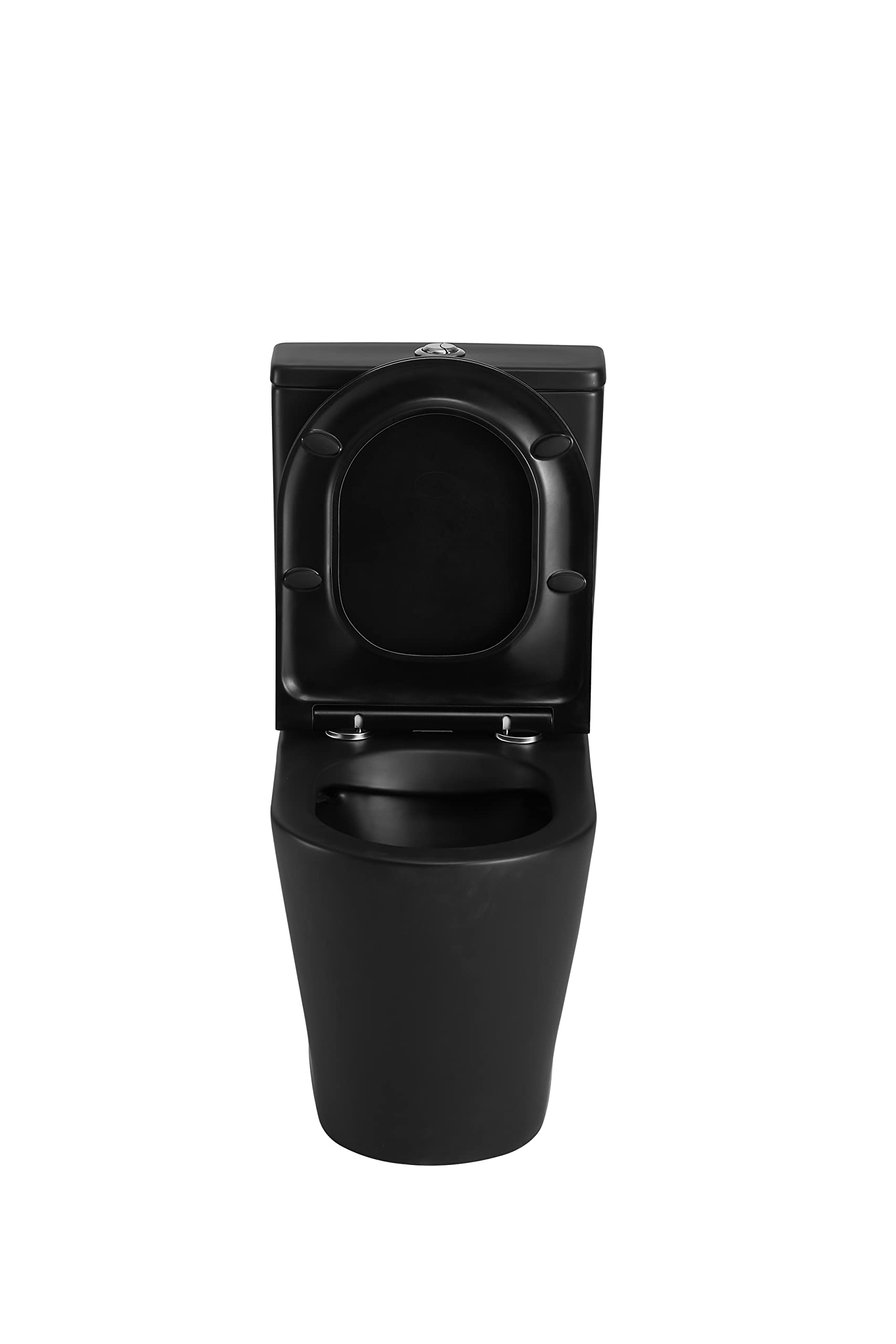 Inodoro BTW Turin Compacto | 7 Años de garantía | Color Negro Mate | 380x625x825 mm