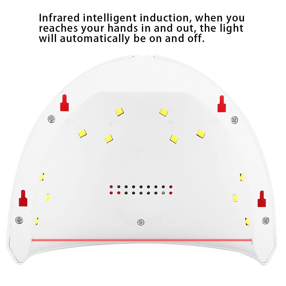 Lampada UV per Unghie, Essiccatore per Unghie per Smalto Normale Maquina Para Secar Uñas De Gel 36W LED Intelligente Lampada per Asciugatrice per Smalto Gel UV Macchina per