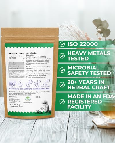 Image of 1.8 oz. Mountain Knotgrass Tea Dried Cut Herb Mountain Knotgrass Herbal Tea (Aerva Lanata) - 50g Polpala Pol-Pala Pol Pala Pol Pola Herb