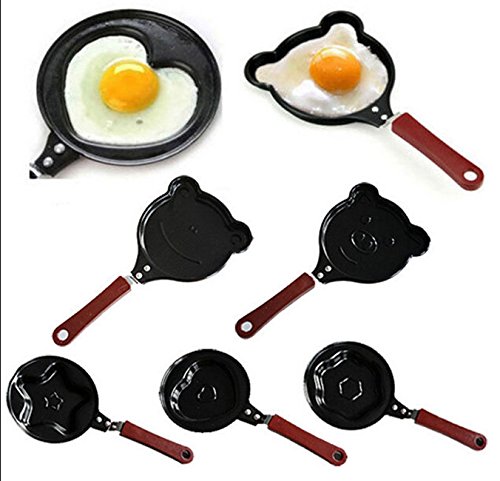 Generic pig style : Cute Shaped Egg Mould Pans Lovely Mini Breakfast Egg Pans For Kids Egg Non-sticky Rings Cooking Tools