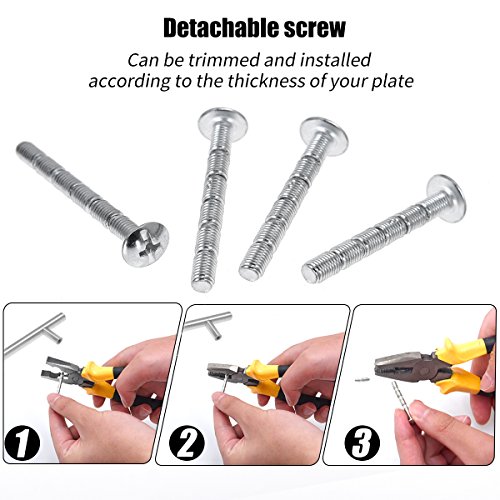 Aybloom Cabinet Handles - Pack Of 30 Stainless Steel Brushed Satin Nickel Finish Hollow Tube T Bar Drawer Pulls For Kitchen Furniture Hardware #TOP3