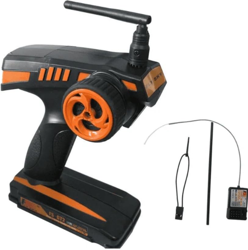 Image of Robocraze Flysky FS-GT2 Transmitter with FS-GR3E Receiver for RC Car /Boat /Planes /Truck /Quadcopters