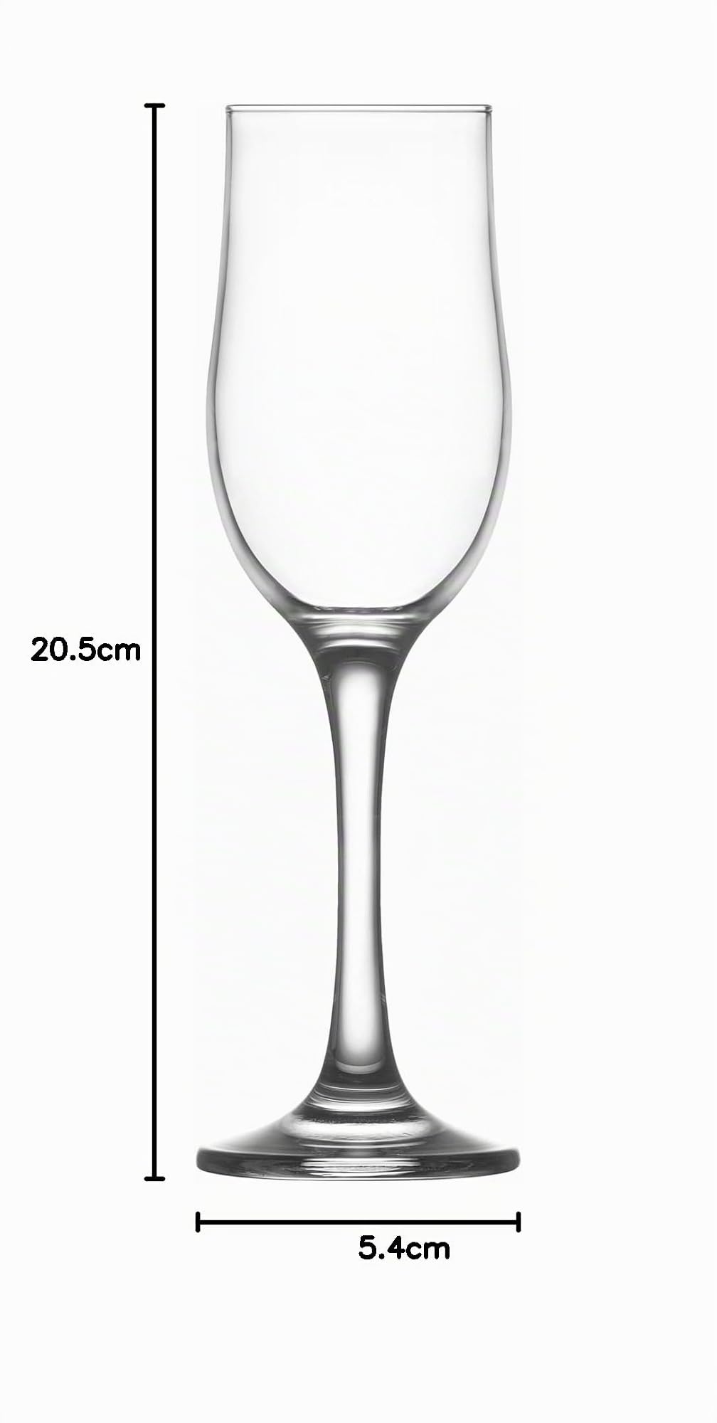 Verres à Champagne Nevakar - Forme Tulipe - 195 ML - Lot de 12