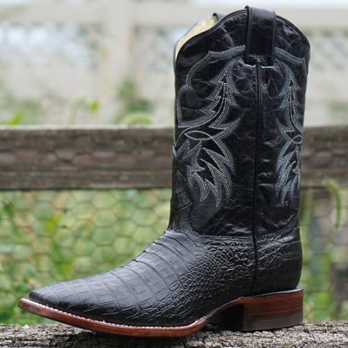 Soto Boots Men's Caiman Belly Print Cowboy Boots H40014