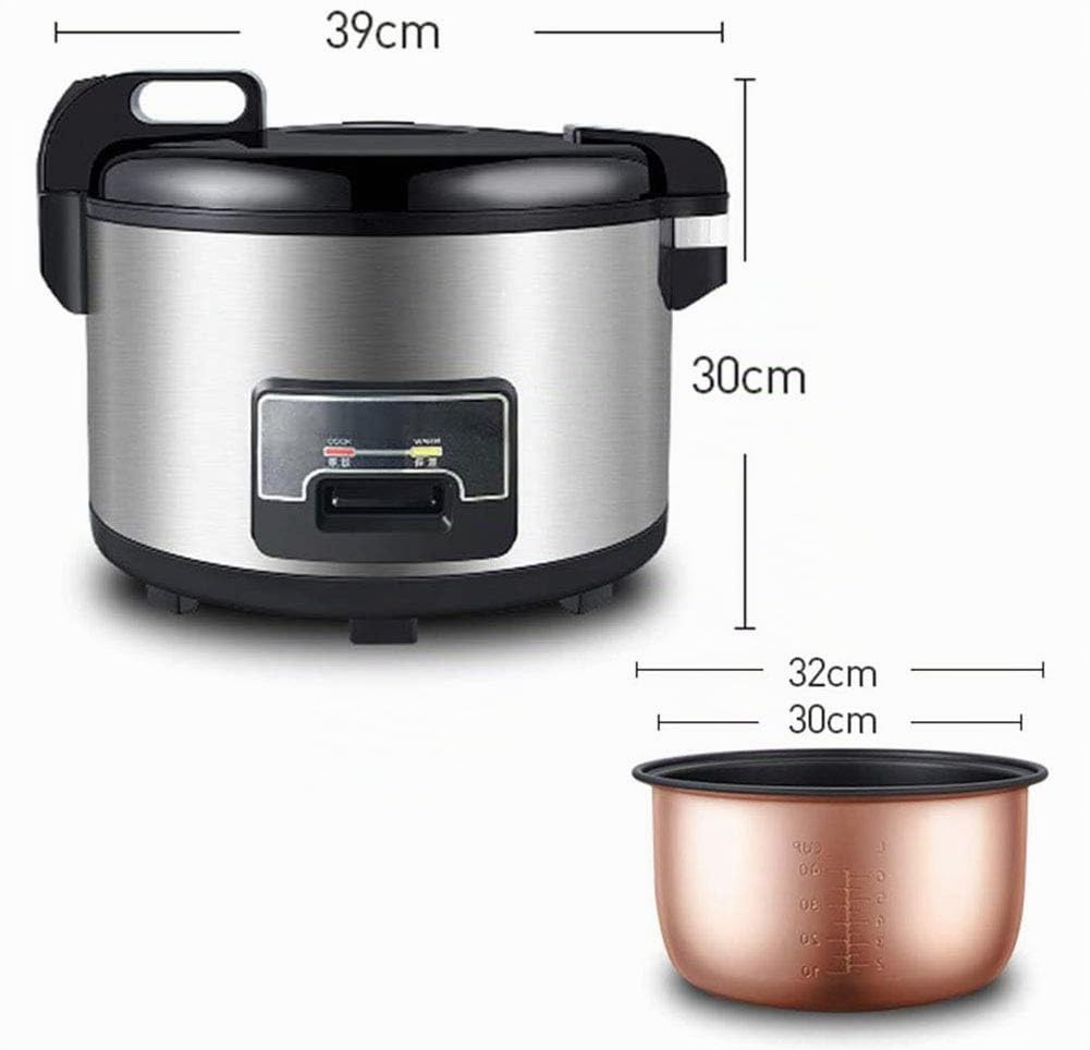Cuociriso Elettrico 10-18L di Grande Capacità, Pentola Interna Antiaderente, Cottura Automatica, Pulizia Facile, Tenere in Caldo