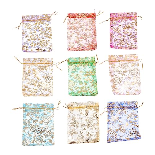 CALLARON 100Piezas Bolsa De Cordón De Unidades Para Almacenamiento Portátil De Joyería y Bolsa Para Fiestas y Decoraciones