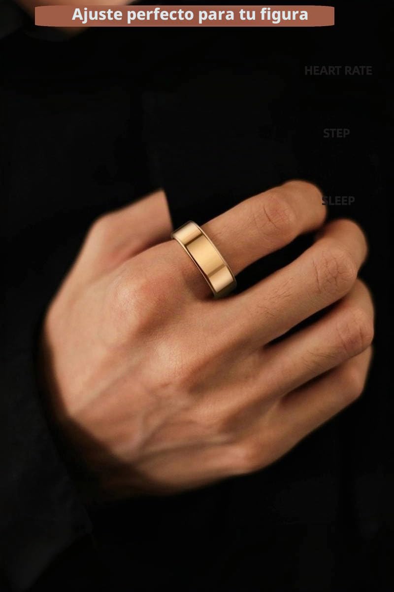 Cuifati Smart Ring Health Tracker, IP68 Anillo de Seguimiento de Actividad Física Portátil Resistente Al Agua para Mujeres y Hombres, Fitness Sleep Frecuencia Cardíaca Rastreador de