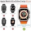 Diruite 2-Stück Hülle für Apple Watch Ultra 3/2/1 49mm Hartglas Schutzhülle Hard PC Ultradünne Glas Schutz Case Rundum Displayschutz,Titanstahl,49mm