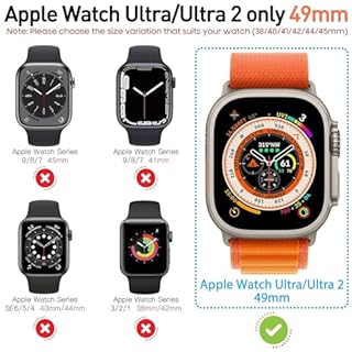 Diruite 2-Stück Hülle für Apple Watch Ultra 3/2/1 49mm Hartglas Schutzhülle Hard PC Ultradünne Glas Schutz Case Rundum Displayschutz,Titanstahl,49mm