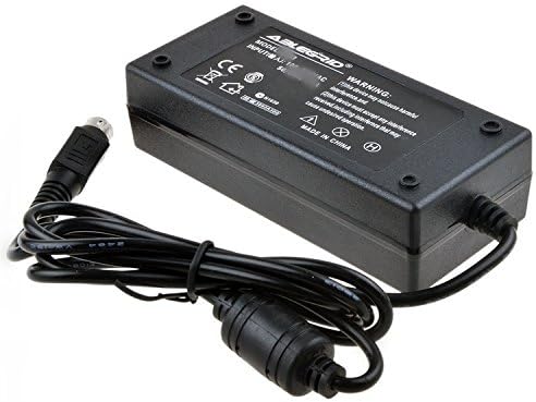 മുകളിൽ view of ABLEGRID 4-Pin AC/DC Adapter with label details