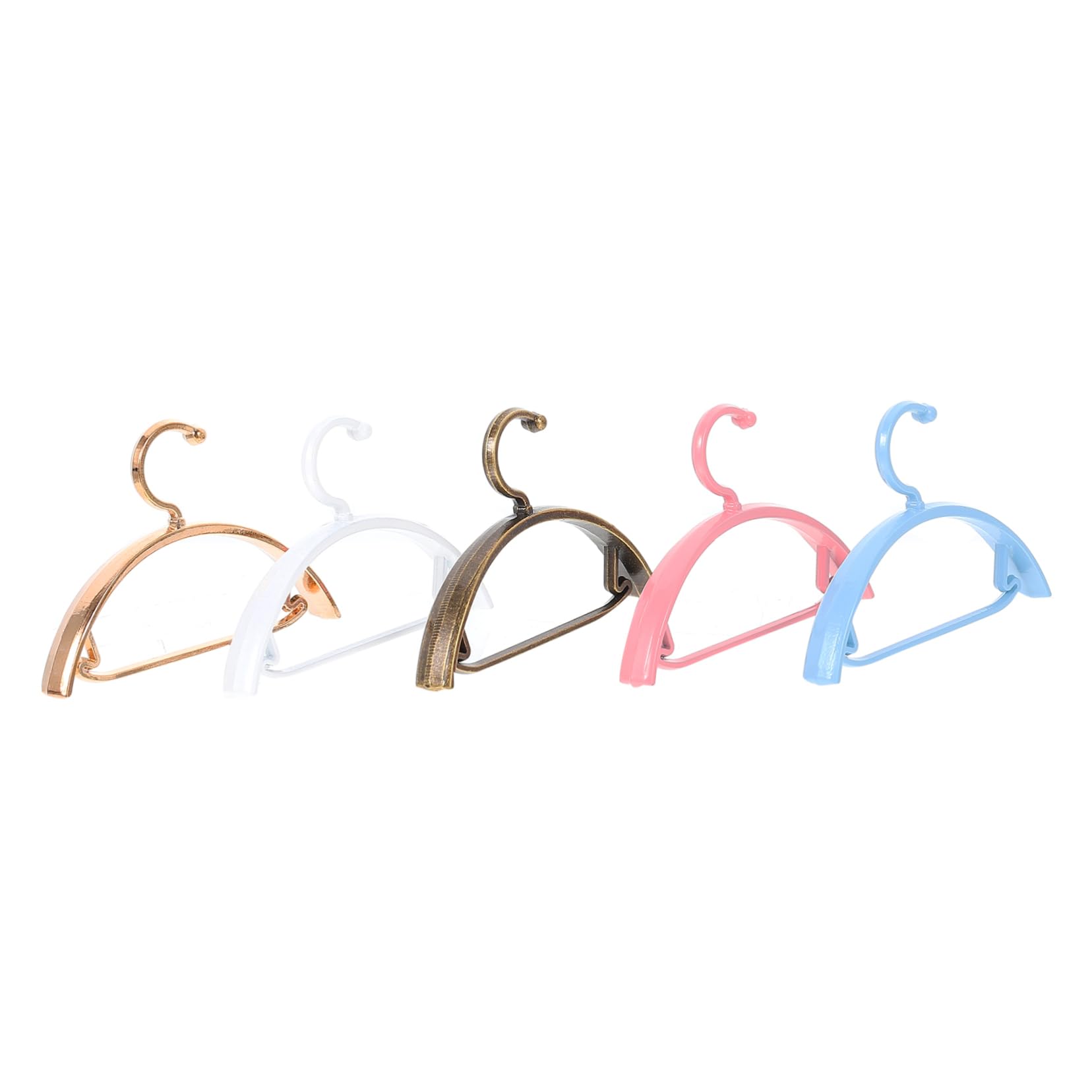 Ciieeo 25pcs Mini Doll Clothes Hangers Rack for Organizing Doll Outfits Present for Includes Each