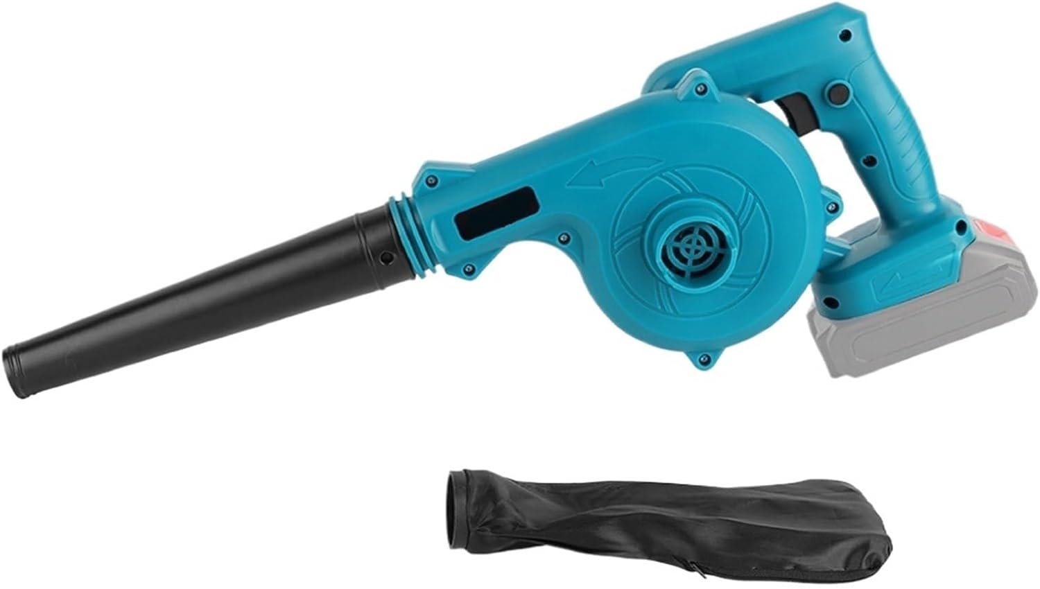 Cordless Electric Blower Blue 2-in-1 Blowing and Suction Machine Handheld Leaf Vacuum Cleaner