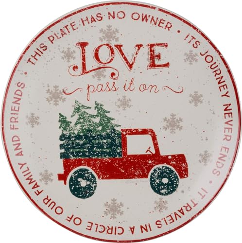 Primitives-By-Kathy-12-Inches-Diameter-Stoneware-Giving-Pass-It-On-Decorative-Plates Primitives By Kathy 12 Inches Diameter Stoneware Giving Pass It On Decorative Plates