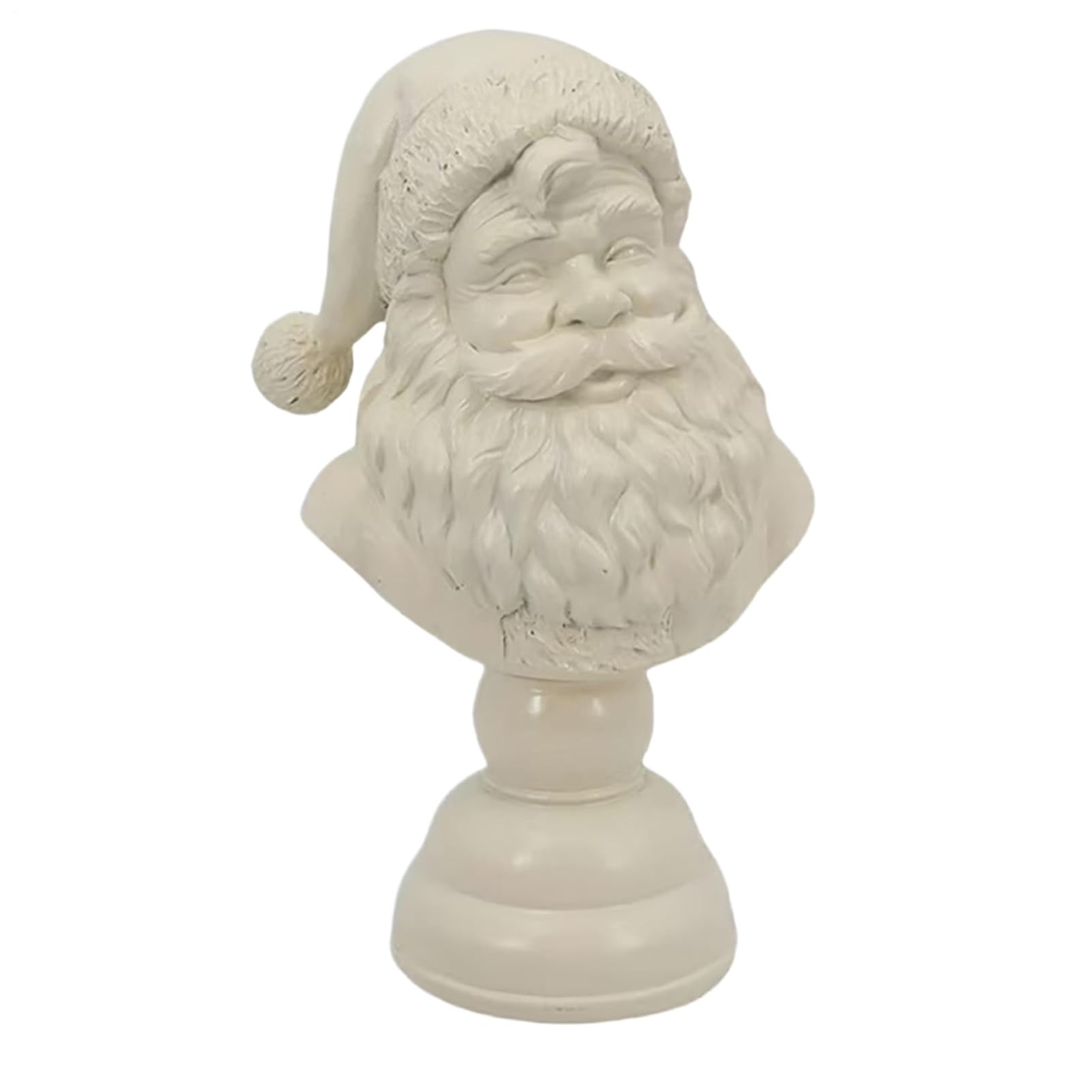 Figurines de Père Noël demi-corps, sculpture décorative pour bibliothèque et salon