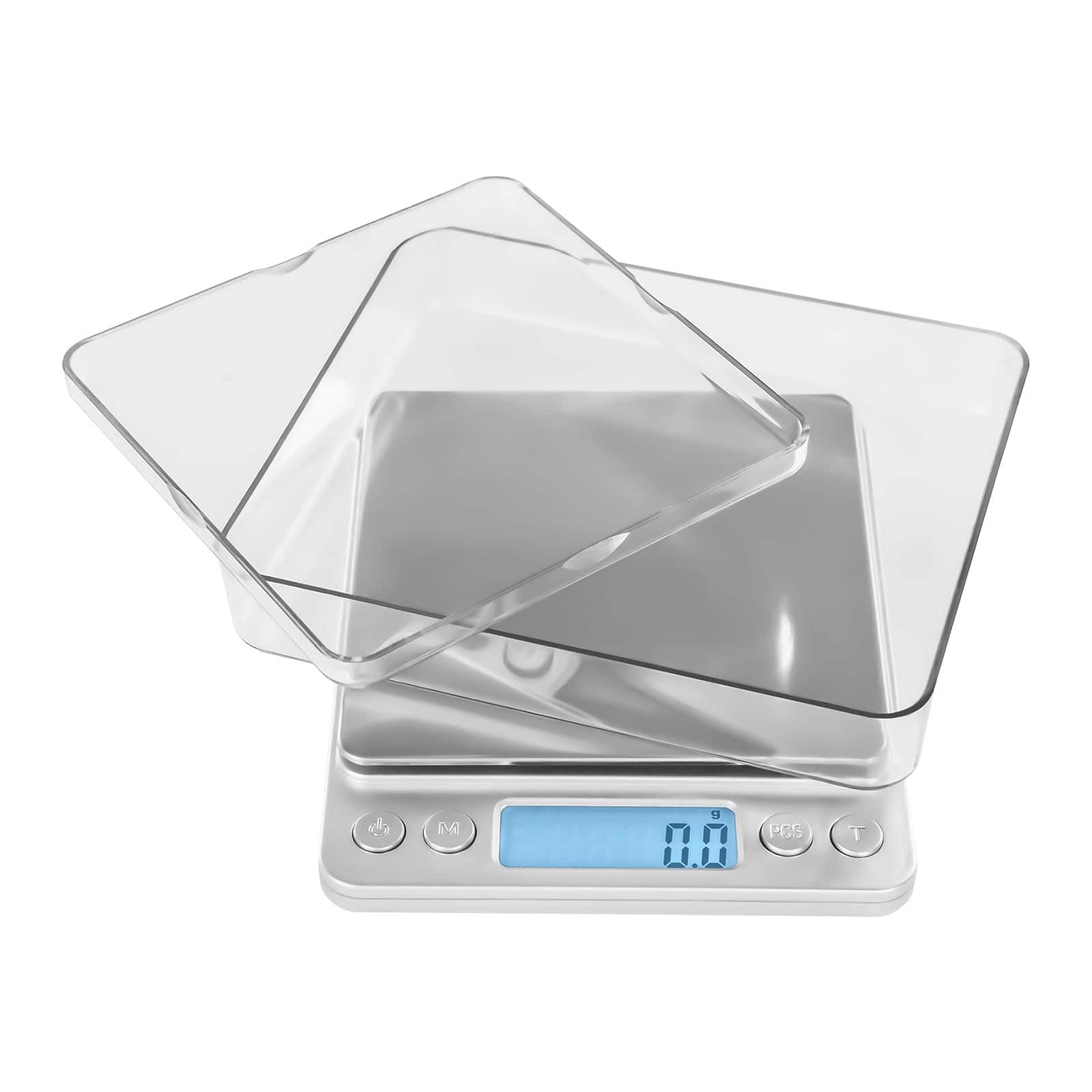 Steinberg Systems SBS-TW-3000/100 cyfrowa waga kuchenna, 3 kg / 0,1 g, elektroniczna waga precyzyjna, w zestawie 2 miski do ważenia