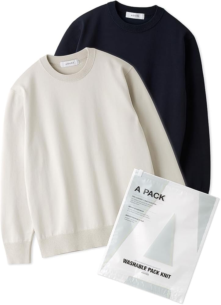 Amazon | [アウール] A PACK WSBL パックニットCN AMNT254014 メンズ