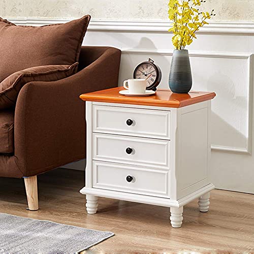 Commode de chevet design luxe en bois massif de qualité supérieure pour lit