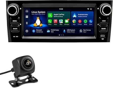 6.86 Inch Car Stereo for Fiat Linea 2007-2012 Grande Punto Evo with CarPlay