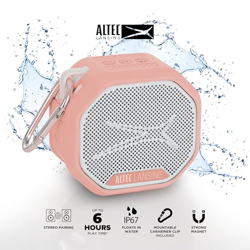 Image of Altec Lansing HYDRATREK Magnetic Bluetooth Speaker, Waterproof IP67, Portable Speaker, True Wireless Pairing, USB-C Quick Charge, 3.7V 400mAh Battery, Voice Assistant, Perfect for Any Adventure