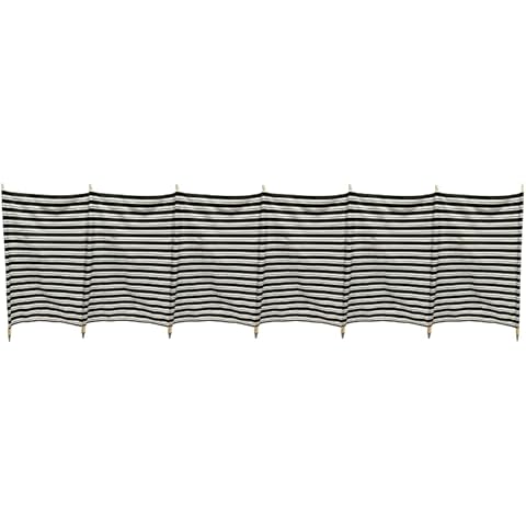 Miriad Quest Leisure Shetland Wooden 7 Pole Windbreak Heavy Duty Cover