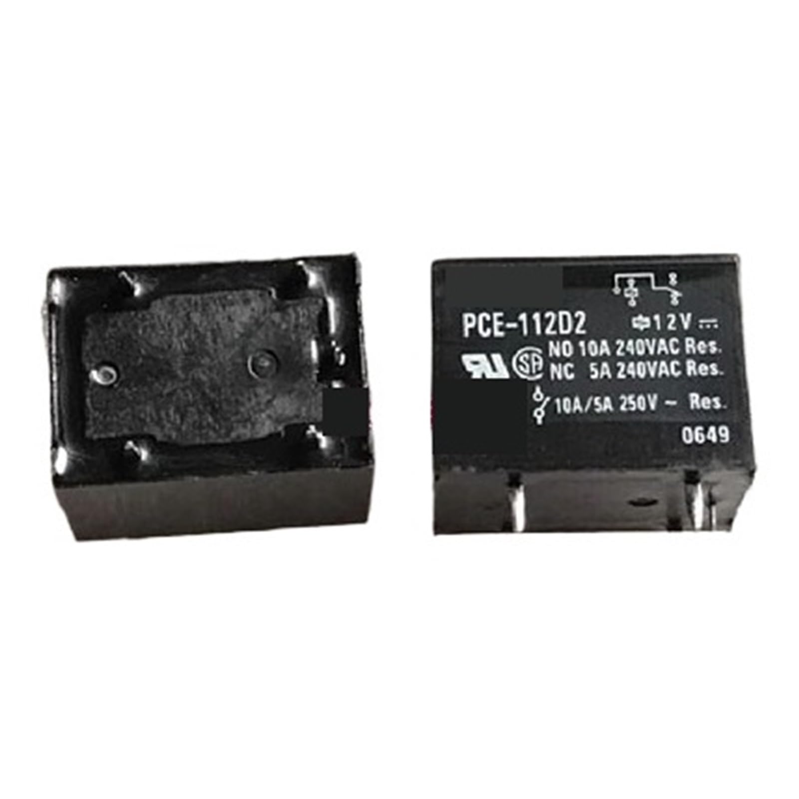 Relé PCE-112D2 de 12 V de alta precisión con 5 pines para un control eléctrico eficiente