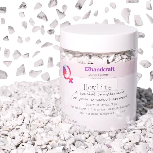 Image of Howlite Chips Bulk 1lb, 1200+ Pieces, 5-8mm Natural Gemstones