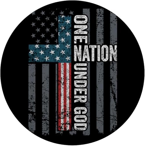Miniatura 3 de Una nación bajo dios  Christian USA Cruz bandera patriótica PopSockets intercambiable PopGrip