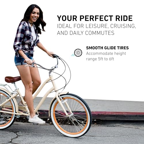 sixthreezero EVRYjourney Women’s Beach Cruiser Bike,