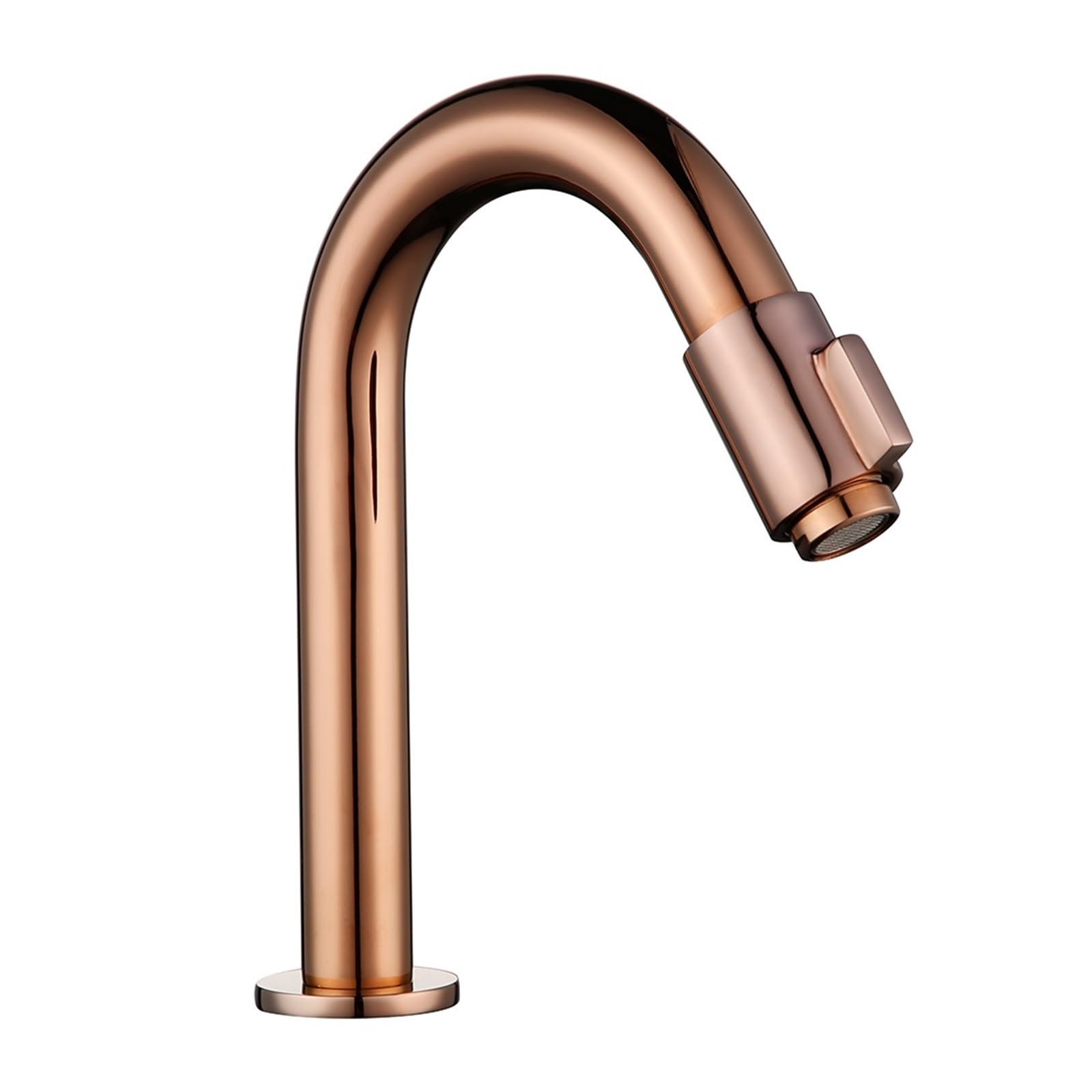 Robinet de lavabo Rose Gold en laiton massif pour vasque de salle de bains chic