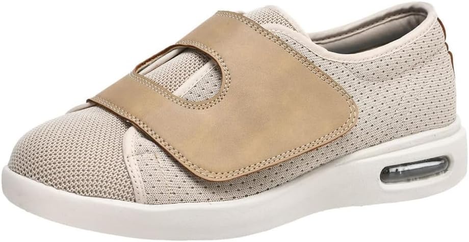 Mens Womens Diabetic Shoes, Wide Width Orthopedic Shoes Lightweight Breathable Elderly Swollen Feet Edema Sneakers