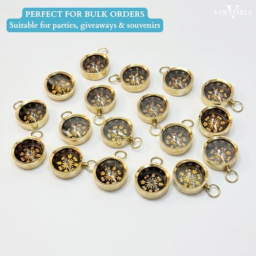 Brújula Mini de Latón 35mm Personalizada miniatura 5