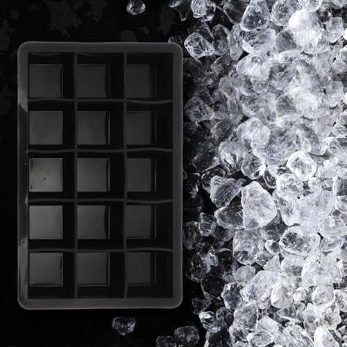 Molde de silicona para cubitos de hielo con tapa x2 miniatura 3