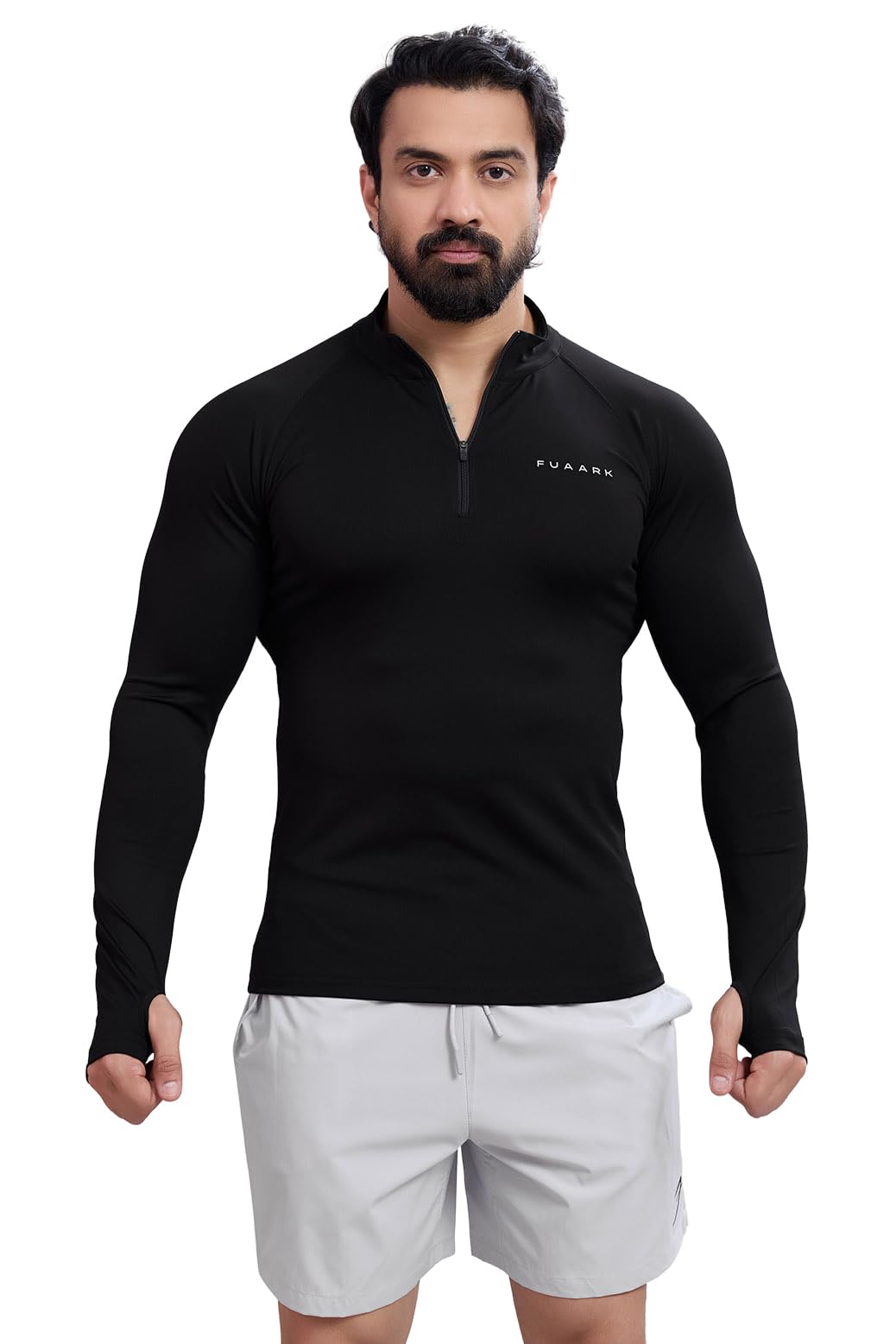 fuaark Men's Axis High Neck Pullover with Zip Closure-picture-27
