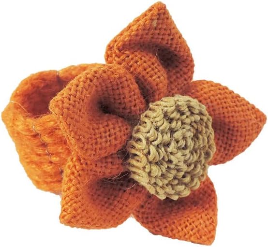 Trunkin' Juego de 4 servilleteros de yute (naranja, naranja) opción de regalo de Halloween, Navidad, Acción de Gracias