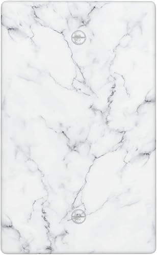 Cubierta de interruptor de luz en blanco y gris, placa decorativa de pared gris, cubierta de plástico para enchufes, cubierta de placa de