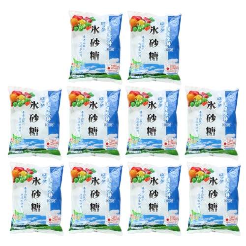 【10個セット】【ママパン】中日本氷砂糖 氷砂糖 ロック 1kg帰る10(10kg)国産原料100% 果実酒 漬込み まとめ買い