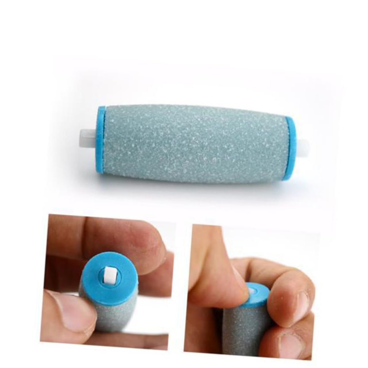 FRCOLOR 10pcs Roller Refill Heads Foot Scraper Refills Foot File Electric Foot Sander Feet Manicure Rollers Roller for Pedi Replacement Roller Heads Coarse Roller Heads