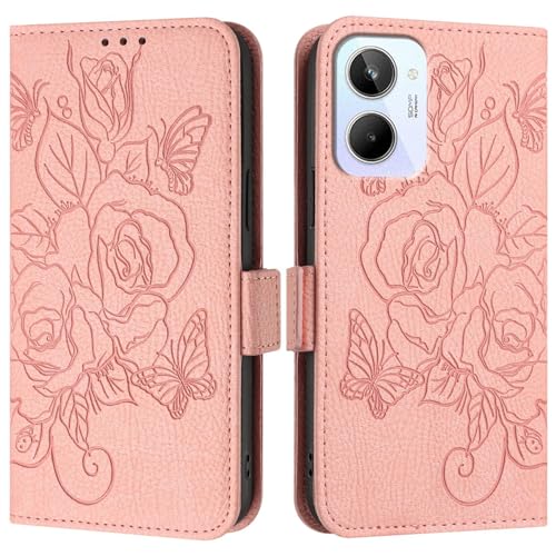 Housse Oppo Realme 10 4G antichoc fine avec rabat magnétique et dragonne