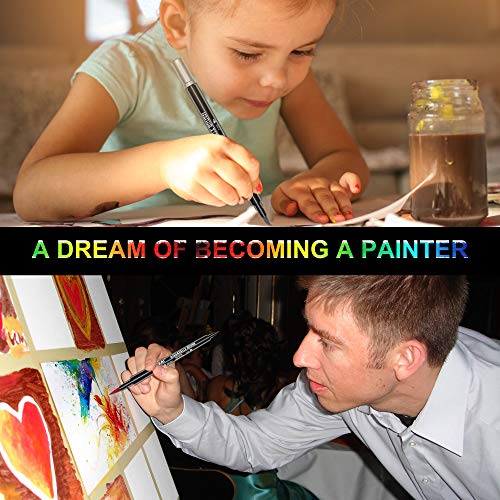 Nakeey Pinselstifte 36er Set, Aquarell Pinselstifte Handlettering Stifte Set, Aquarell Pinsel Brush Pen Set… – Bild 3