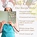 IdeaMarlle Recipe Book to Write in Your Own Recipes, Recipe Binder Hold 160 Recipes, Leather Cover Recipe Cookbook with Divider Tabs,Gifts for Mom Daughter (Green)