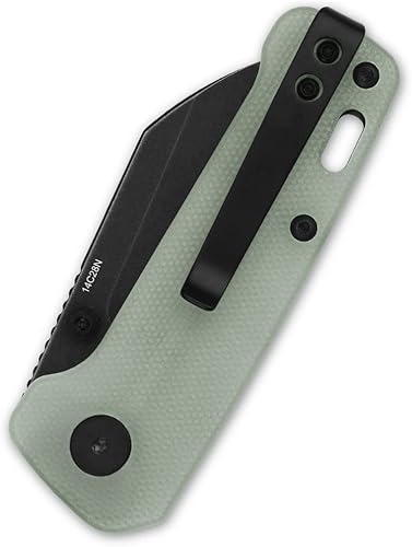 Miniatura 4 de QSP CUCHILLO MINI PENGUINO DE BOLSILLO, hoja 14C28N con variantes de mango de escala, tamaño pequeño para el transporte diario (hoja de lavado a