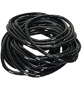 Flexible-Kabelspirale Spiralschlauch Kabelschlauch - Bündelbereich Ø 20-130 mm Länge 10 m SCHWARZ