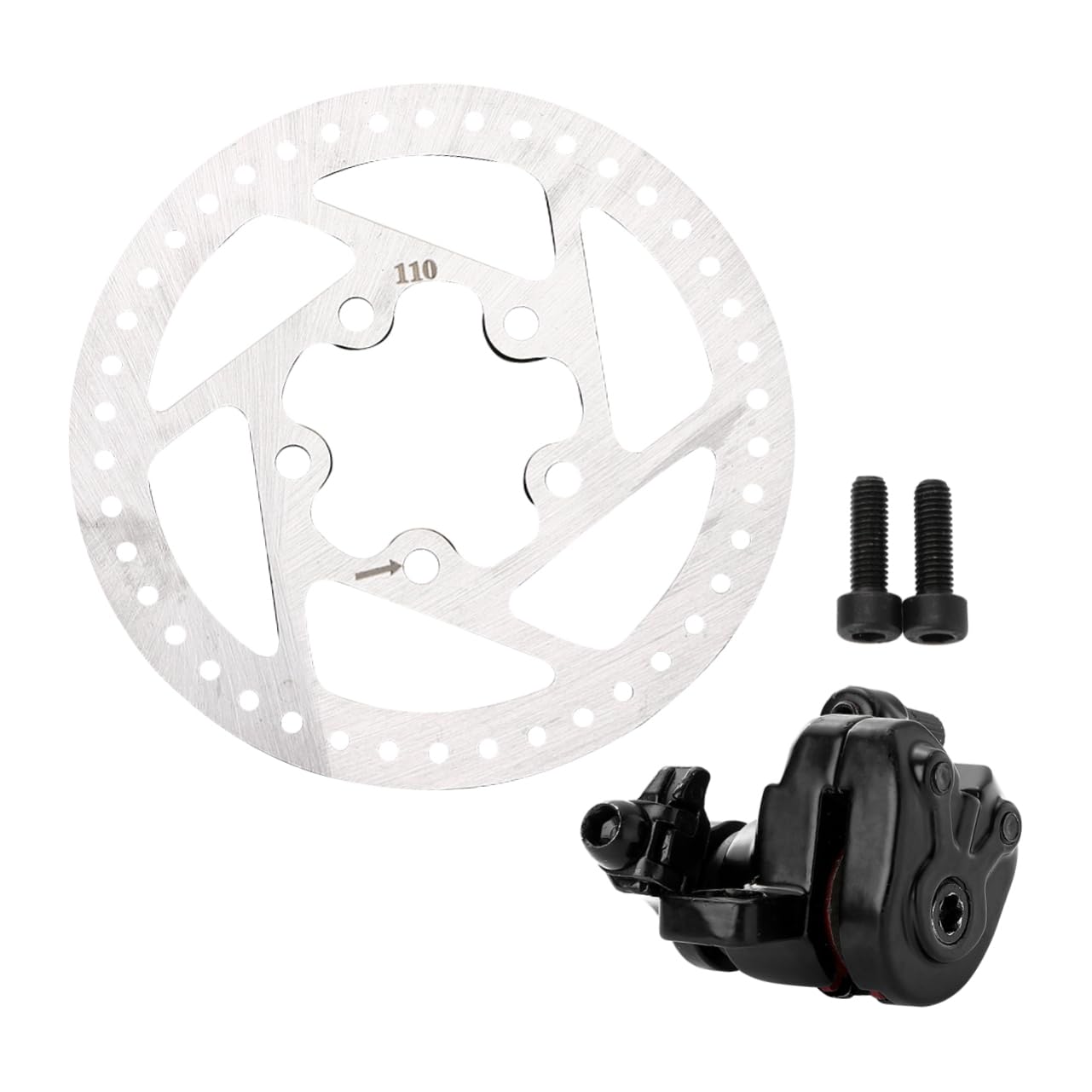 Kit Freno a Disco per Monopattino, Disco Bianco in Metallo | Ricambio per Pezzi Usurati o Rotti, Installazione Semplice, Compatibile Scooter Elettrico M365