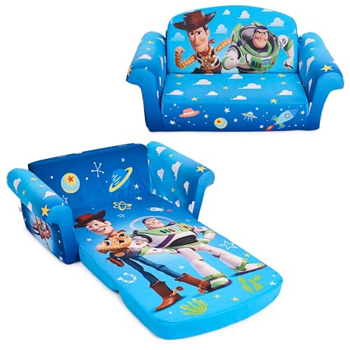 Image of Marshmallow Furniture, Children's 2-in-1 Flip Open Foam Compressed Sofa, Disney's Toy Story