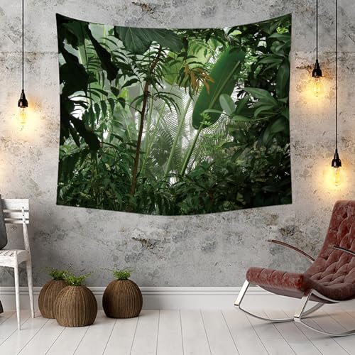 Tapisserie moderne decoration murale grand format au motif vegetal