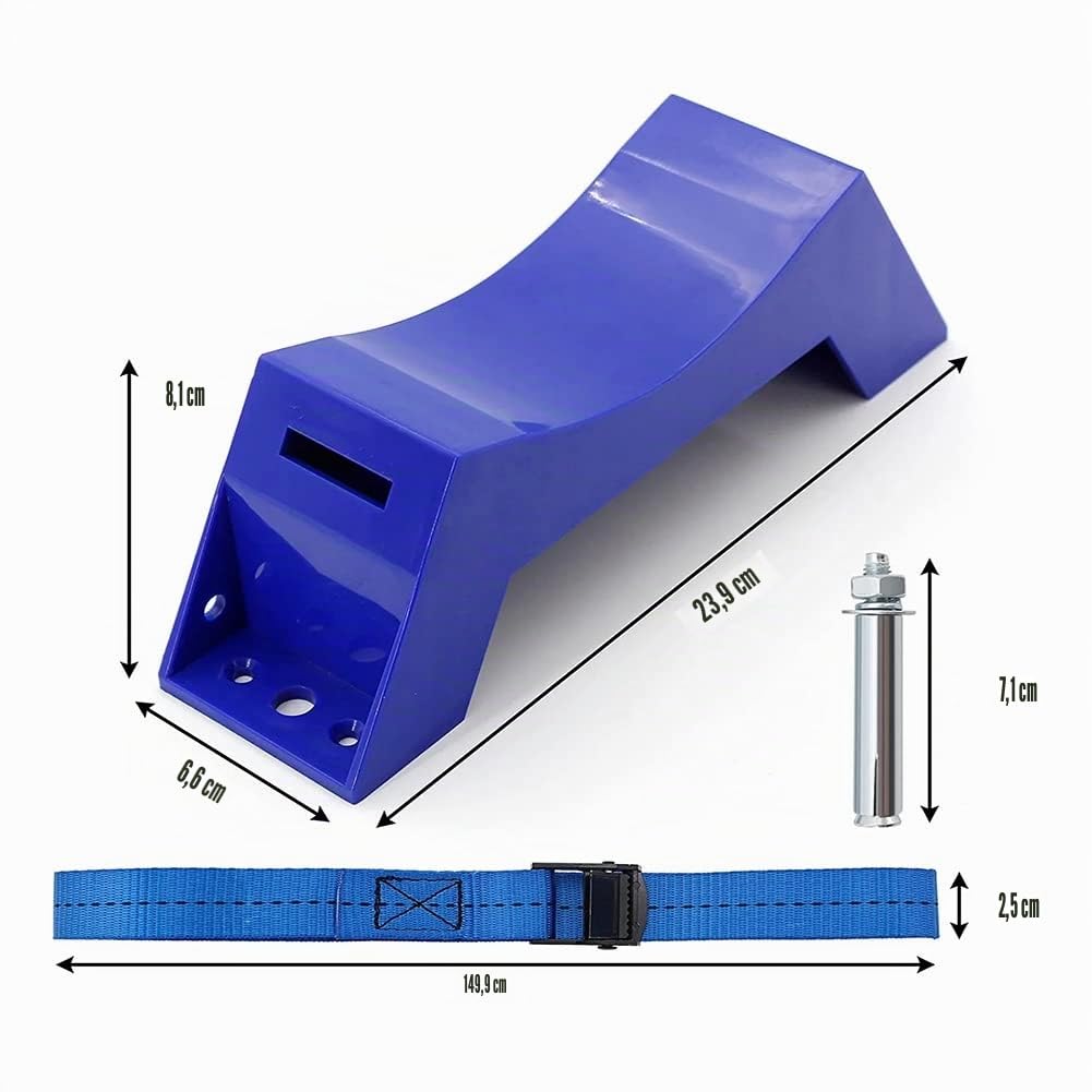 2 Pièces Support pour Cylindre de Propane Support mural Support pour Bouteille de Gaz Bouteille de Gaz ABS Résistant avec Bleu