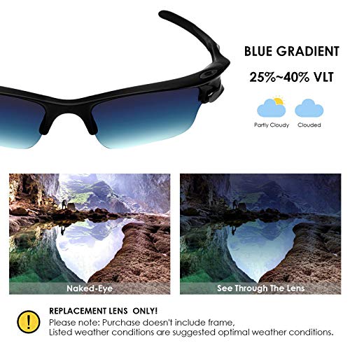 Image of BLAZERBUCK Polarized Replacement Lenses & Sock Kit for Oakley Fast Jacket XL OO9156 Sunglass