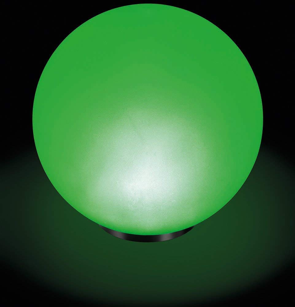 Esotec Solarkugeln für Außen 3er Set 20, 30 & 40 cm, Solar Leuchtkugeln Garten mit 7 Lichtfarben, Farbwechsel, wetterfest IP44, 102614