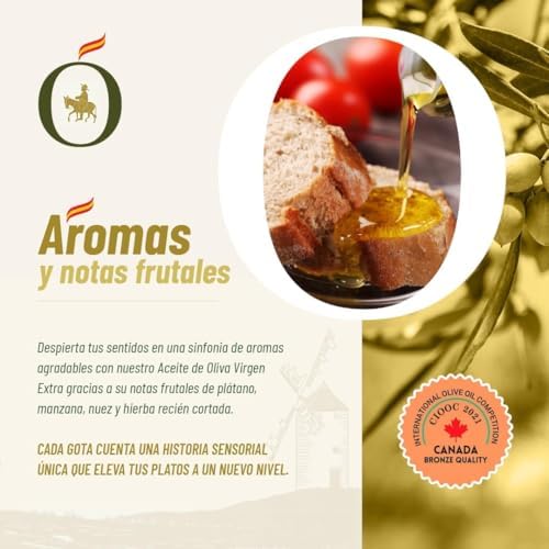 Aceite de oliva virgen extra picual pack 2 x 750 ml botella de plástico | aove gourmet aromático extraído en frío | aceite premium español para cocina diaria | sancho la mancha, dop campo de montiel. - imagen 5